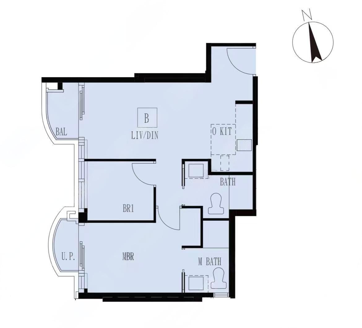 天璽・海 Cullinan Harbour 2房戶型 - 541-560呎，846萬起